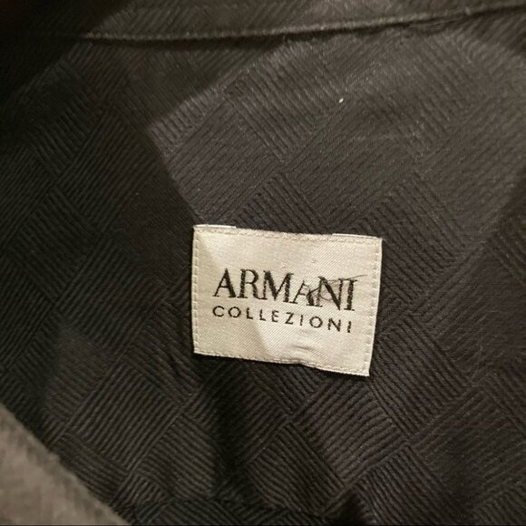 ARMANI COLLEZIONI Sz XXL  100% Cotton Button Front Shirt - Picture 5 of 10